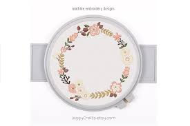 Download Small Floral Wreath For Monogram Frame Creative Fabrica SVG Cut Files