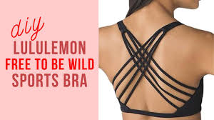 The actual fit of this bra pattern is hard to gauge. Diy Lululemon Free To Be Wild Sports Bra Dupe Katie Fredrickson Youtube