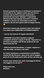 In passato rosalinda cannavò ha sofferto di anoressia, quando ancora il suo nome era adua del vesco. Rosalinda Cannavo Il Fidanzato Giuliano Rompe Il Silenzio Su Instagram 361magazine