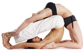 Pin By George Singleton On Partner Stretches Partner Yoga Poses Partner Yoga Standing Yoga Poses