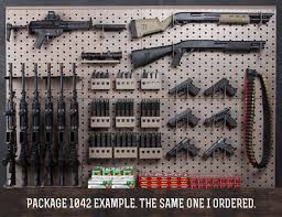 Wall mount horizontal five gun rack, rifle rack, shotgun rack. Gallow Tech Gun Rack Review Dream Gun Room Armory Build