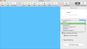 Background color is specified like this: How To Change The Document Background Color In Pages