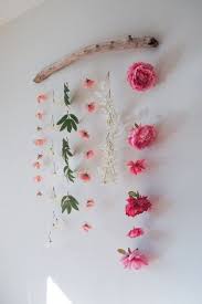 Minimalist Diy Bedroom Decor Ideas 07 Diy Flower Wall Hanging Flower Wall Faux Flowers