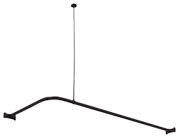 We needed an l shaped rod that i was not able to find quality anywhere else. Kingston Brass Cc3140 L Shaped Shower Curtain Rod Matte Black Traditional Shower Curtain Rods By Virventures Houzz