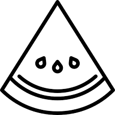 This tutorial shows the sketching and drawing steps from start to finish. Watermelon Slice Free Food Icons