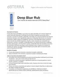 Since the creation of deep blue rub and its offspring products have been a favorite among doterra customers due to deep blue's powerful and effective nature. Deep Blue Rub DÅterra Tools