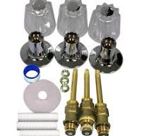 Pfister S10-220 Windsor 3-Handle Valve Rebuild Kit with Acrylic Handles for  Tub and Shower Faucets 131822 - The Home Depot