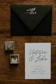 I Love The Black Envelope And With Love Written On The Back Flap Calligraphy Wedding Invitation Wedding Calligraphy Wedding Invitation Design
