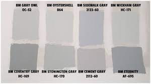 Benjamin Moore Gray Paint Swatches