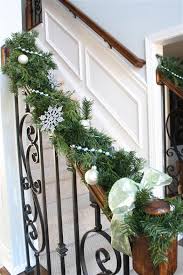 How To Decorate With Christmas Garland And Live Greenery Christmas Stairs Decorations Dollar Store Christmas Decorations Christmas Garland