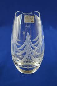 Buy top selling products like bee & willow™ home small reindeer and wire hurricane glass candle holder and bee & willow™ home large tree and wire hurricane glass candle holder. Mikasa Crystal Silent Night Tree Vase 5 1 2 And 17 Similar Items