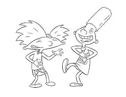 Coloring book for kids, children, toddlers. Index Of Coloringpages Cartoons Hey Arnold