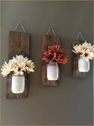 40 Stunning Diy Rustic Wall Decor Bedroom Daily Home List Mason Jar Sconce Crafts Decor