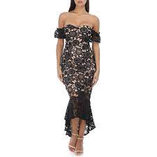 Maybe you would like to learn more about one of these? Robe Moulante Noire Asymetrique En Dentelle Col Bardot