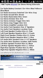 The install doctor has gathered common car radio wiring and car stereo wiring information for the most popular automakers and placed this information into quick reference documents. Diagram Toyota 4runner Radio Wiring Diagram Full Version Hd Quality Wiring Diagram Diagramshero Arsmonaco It