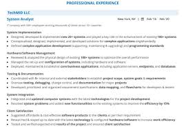 system analyst resume: guide with 15+
