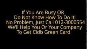 After that, your cidb green card renewal form is ready. Cidb Green Card Renewal Youtube