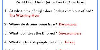 You can use this swimming information to make your own swimming trivia questions. Roald Dahl Class Quiz Classroom Secrets