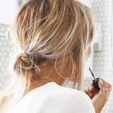 Penny Mor Sur Instagram Messy Bun Hair Styles Short Thin Hair Short Hair Bun