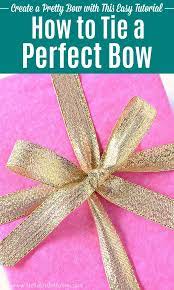 How To Tie A Perfect Bow Bows For Presents Christmas Bows Diy Christmas Gift Bows Diy