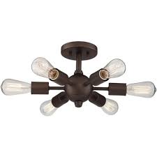 You will not receive any physical print by mail. Possini Euro Design Mid Century Modern Ceiling Light Semi Flush Mount Fixture Bronze 13 Wide 6 Light Sputnik For Bedroom Kitchen Target