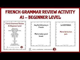 Download for free + best basic french learning tutorial sentences. Beginner French Review Activity Love Learning Languages