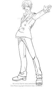 The green databook revealed that sanji's original name was going to be 'naruto'. Drawing Sanji Of One Piece Coloring Page Coloring Home