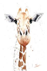 Giraffe Painting Giraffe Watercolor Animal Art Giraffe Art Print Giraffe Decor Giraffe Gift Giraffe Lover Zoo Animal Print Giraffe Art Giraffe Painting Art Painting