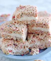 Birthday Cake Rice Krispie Treats Near Me Birthday Cake Rice Krispie Treats Recipe Cereal Treats Rice Krispies Rice Krispie Treats