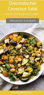 Schneller Couscous Salat Orientalische Art My Healthy Long Life Rezept Couscous Couscous Salat Gesunde Vegetarische Rezepte