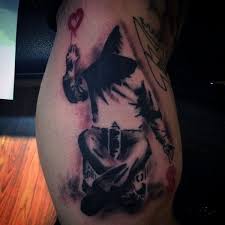 Spray paint can tattoo by adam kjalfo. 70 Banksy Tattoos For Men Street Art Ink Design Ideas
