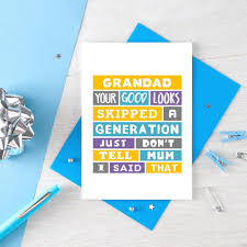 Birthday Card Ideas For Grandpa Funny Grandfather Card Don T Tell Mum Se0138a6 Grandpa Card Grandfather Card Grandad Birthday Cards