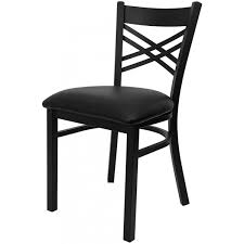 It is made of solid beech wood. Double Cross Back Metal Restaurant Dining Chair Sc459