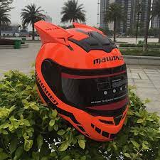 Because motocross and motorcycle riding, in general, are such active hobbies, it is imperative to that a rider wear the proper safety gear. Full Face Helmet Orange Motorcycle Helmet Off Road Casque Casco Professional Rally Racing Helmet With Corn Helmets Aliexpress