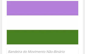 Amarelo, branco, roxo e preto. Jovem Jornalista Bandeiras Lgbtq
