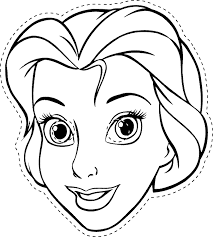 Great idea to keep the kids busy at home. Princess Face Coloring Pages Coloring Home