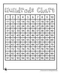 printable number charts printable hundreds chart classroom