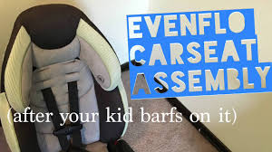 Evenflo now offers live video installation support for all evenflo car seats. Re Assemble Your Evenflo Car Seat After Cleaning It Tutorial Youtube