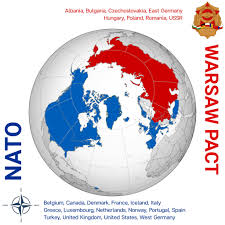 I Fucking Love Maps - #NATO members (blue) and #Warsaw Pact members (red) in cold war era Source: http://ow.ly/F1A850CDRJF | Facebook
