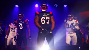 Montreal alouettes' willian stanback scores a touchdown against the calgary stampeders. Alouettes Unveil New Logo Uniforms Cfl Ca