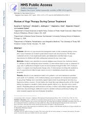 If breast cancer is diagnosed at an early enough stage, it's treatable. Pdf Review Of Yoga Therapy During Cancer Treatment