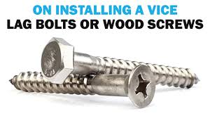 English dictionary | lag bolt. Wood Screws Vs Lag Bolts On Installing A Vice Fasteners 101 Youtube