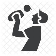 Download Free Father Holding Baby Icon Of Glyph Style Available In Svg Png Eps Ai Icon Fonts