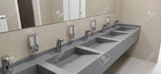 public toilet. liquid soap