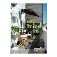 Ikea Askholmen Table F Wall 2 Fold Chairs Outdoor Balcony Decor Indoor Patio Small Balcony Decor