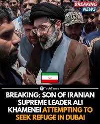 In a stunning development that contradicts the recent narrative of regime stability, Mojtaba Khamenei, the powerful son of Iran's Supreme Leader and long-rumored successor, has been spotted attempting to flee to Dubai.