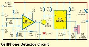 Cell phone detector circuit applications. Cell Phone Detector Circuit Diagram Electronic Circuit