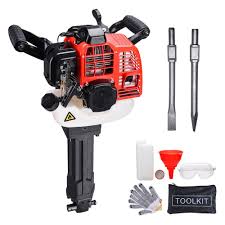 Thediyoutlet Epa Gas Powered Jackhammer Demolition Breaker 1300w 52cc Pile Driver Demolition Jack Hammer
