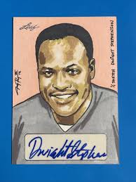 2012 Leaf BEST of Football Hand Drawn Sketch AUTO #d 1/1 DWIGHT STEPHENSON  SSP