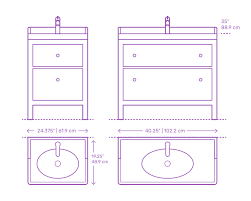 Ikea hemnes sink cabinets spruced up with leather pulls are a gorgeous idea for a bathroom. Ikea Hemnes Rattviken Single Vanity 2 Drawers Dimensions Drawings Dimensions Com